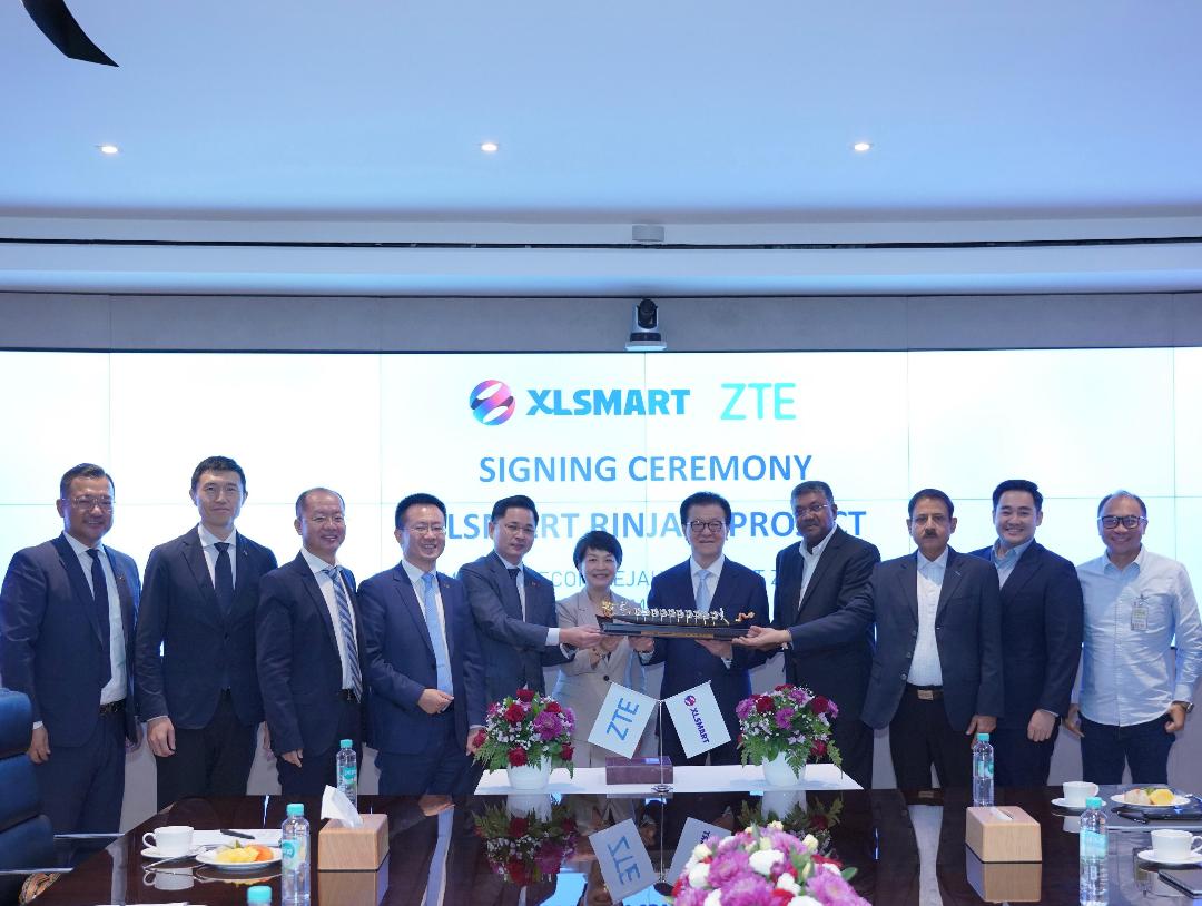 ZTE Teken Kemitraan dengan XLSmart, Perkuat Insfrastruktur Digital Indonesia