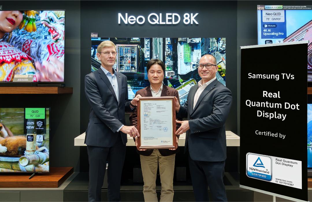 Samsung TV QLED Raih Real Quantum Dot Display dari TÜV Rheinland